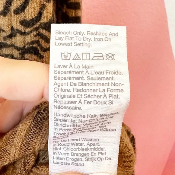 Madewell Tigerized Cameron Ribbed Cardigan Sweater in Coziest Yarn XXS - Picture 11 of 11